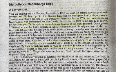 Die buitepos Plettenbergs Baaij
